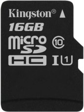 Карта памяти Kingston 16GB microSDHC C10 UHS-I R80MB/s