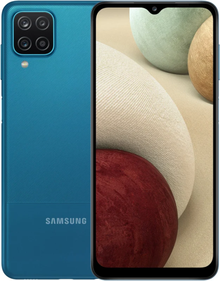 0 - Смартфон Samsung Galaxy A12 (SM-A127FZBVSEK) 4/64GB Blue