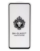 0 - Защитное стекло полный клей LION Xiaomi Redmi 9 Black (11735)