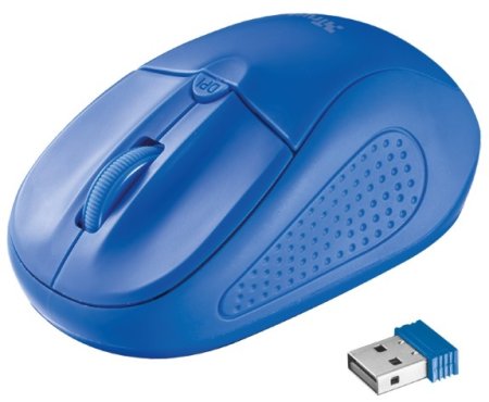 0 - Беспроводная мышь TRUST Primo Wireless Mouse blue