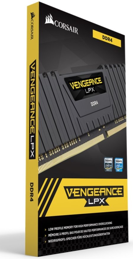 1 - Оперативная память DDR4 2x8GB/3600 Corsair Vengeance LPX Black (CMK16GX4M2D3600C18)
