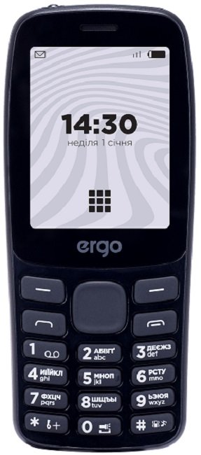 0 - Мобильный телефон Ergo B241 Dual SIM Black