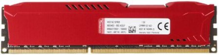 2 - Оперативная память DDR3 4GB/1600 Kingston HyperX Fury Red (HX316C10FR/4)