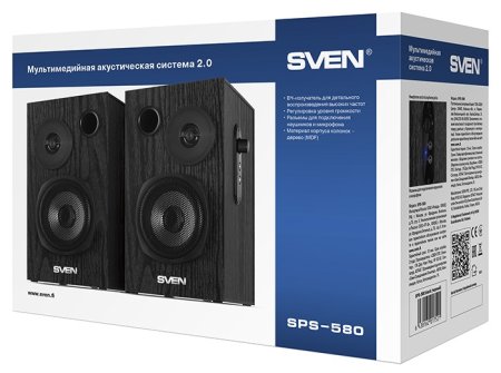 5 - Акустическая система Sven SPS-580 Black