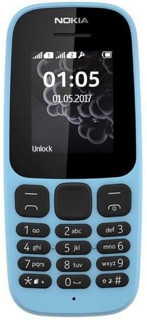 0 - Мобильный телефон Nokia 105 SS NEW Blue