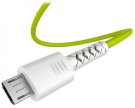 1 - Кабель Pixus Soft Micro-USB White/Lime