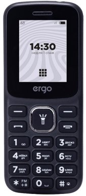 Мобильный телефон Ergo B182 Dual SIM Black