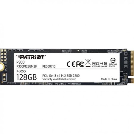 0 - Накопитель SSD 128 GB Patriot P300 M.2 2280 PCIe NVMe 3.0 x4 TLC (P300P128GM28)