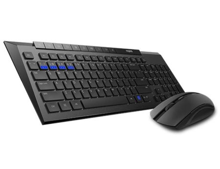 1 - Комплект (клавиатура, мышь) Rapoo 8200M Wireless Black