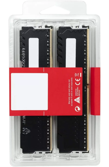 2 - Оперативная память DDR4 4x16GB/3200 Kingston HyperX Fury Black (HX432C16FB3K4/64)