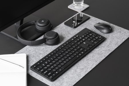 4 - Комплект (клавиатура, мышь) беспроводной 2E MK420 Black
