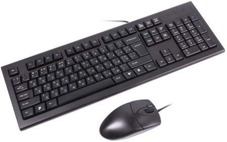 4 - Комплект (клавиатура, мышь) A4Tech KRS-8520D Black