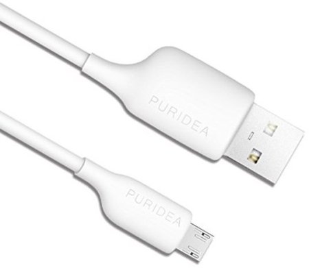 0 - Кабель PURIDEA L02 - Micro USB - 1.2m (White)