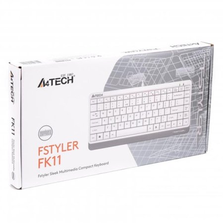 5 - Клавиатура A4Tech FK11 White