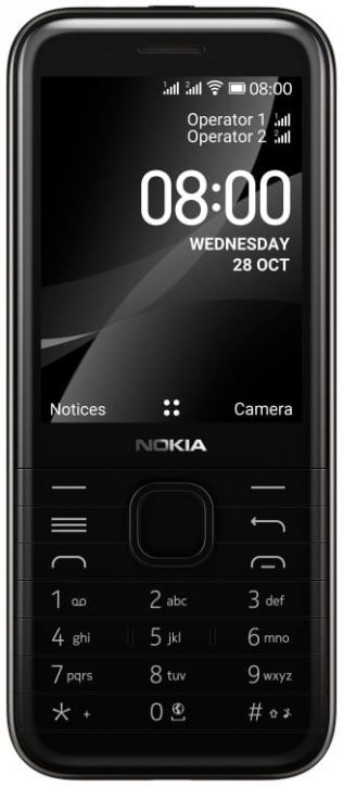 0 - Мобильный телефон Nokia 8000 Dual SIM 4G Black