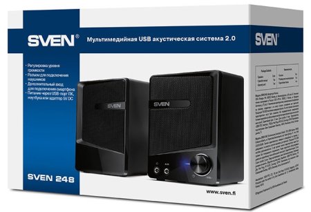 4 - Акустическая система Sven 248 Black