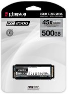 1 - Накопитель SSD 500 GB M.2 NVMe Kingston KC2500 M.2 2280 PCIe Gen3.0 x4 3D TLC (SKC2500M8/500G)
