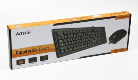 3 - Комплект (клавиатура, мышь) A4Tech KR-8372 Black