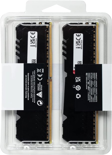 8 - Оперативная память DDR4 2x16GB/2666 Kingston Fury Beast RGB (KF426C16BB1AK2/32)