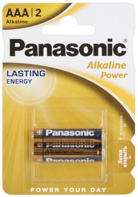 0 - Батарейка Panasonic ALKALINE POWER щелочная ААА Блистер, 2 шт
