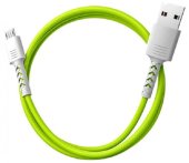 Кабель Pixus Soft Micro-USB White/Lime