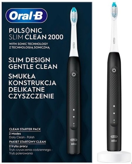 0 - Зубная щетка Braun Oral-B 2000 S111.513.2 Pulsonic Slim Clean Black