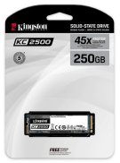 2 - Накопитель SSD 250 GB M.2 NVMe Kingston KC2500 M.2 2280 PCIe Gen3.0 x4 3D TLC (SKC2500M8/250G)