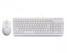 0 - Комплект (клавиатура, мышь) A4Tech F1512 White