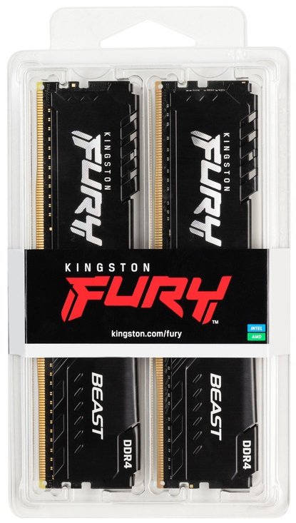 5 - Оперативная память DDR4 2x8GB/3733 Kingston Fury Beast Black (KF437C19BBK2/16)
