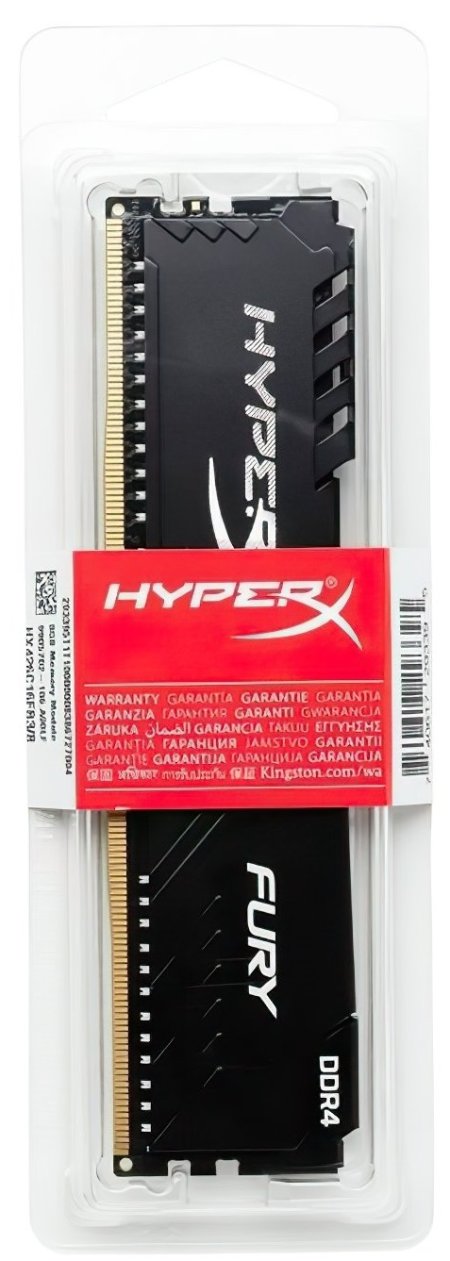 3 - Оперативная память DDR4 16GB/2400 Kingston HyperX Fury Black (HX424C15FB4/16)