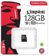 Карта памяти Kingston 128GB microSDXC C10 UHS-I R80MB/s Canvas Select