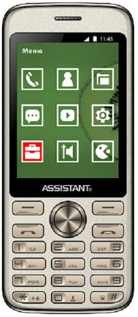 0 - Мобильный телефон Assistant AS-204 Gold