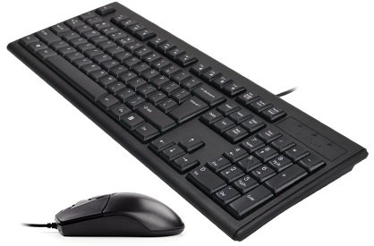 3 - Комплект (клавиатура, мышь) A4Tech KRS-8372 Black