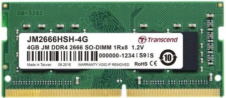 0 - Оперативная память DDR4 4GB/2666 Transcend JetRam (JM2666HSH-4G)