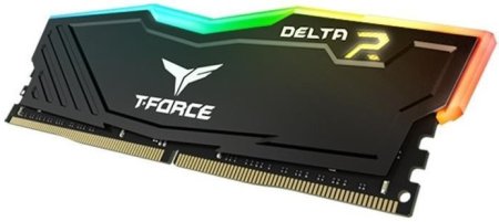 2 - Оперативная память DDR4 8GB/3200 Team T-Force Delta Black RGB (TF3D48G3200HC16C01)