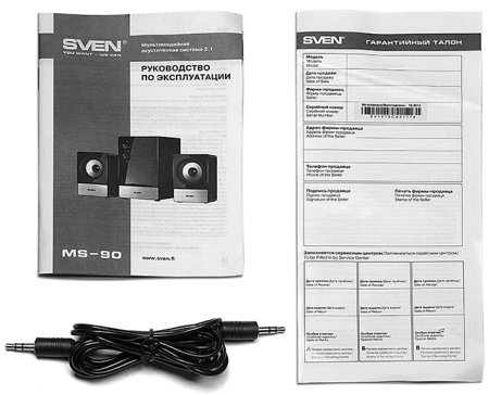 3 - Акустическая система Sven MS-90 Black