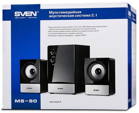 4 - Акустическая система Sven MS-90 Black