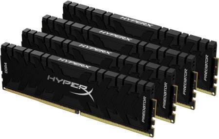 1 - Оперативна пам'ять DDR4 4x16GB/3600 Kingston HyperX Predator Black (HX436C17PB3K4/64)