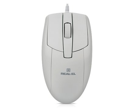 1 - Комплект (клавіатура, миша) REAL-EL Standard 505 Kit White
