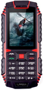 Мобільний телефон Sigma mobile X-treme DT68 Black-red