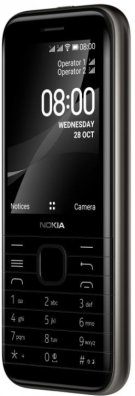 4 - Мобільний телефон Nokia 8000 Dual SIM 4G Black