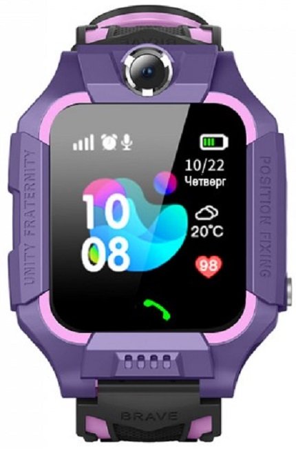 0 - Дитячий смарт-годинник GoGPS ME K24 Пурпуровий
