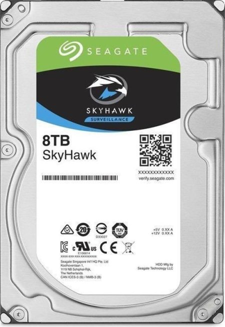 0 - Жорсткий диск HDD SATA 8 TB Seagate SkyHawk Surveillance 256MB (ST8000VX004)