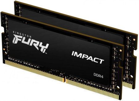 1 - Оперативна пам'ять SO-DIMM 2x16GB/2933 DDR4 Kingston Fury Impact (KF429S17IB1K2/32)