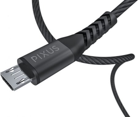 3 - Кабель Pixus Flex Micro-USB Black