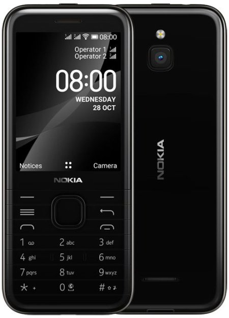 1 - Мобільний телефон Nokia 8000 Dual SIM 4G Black