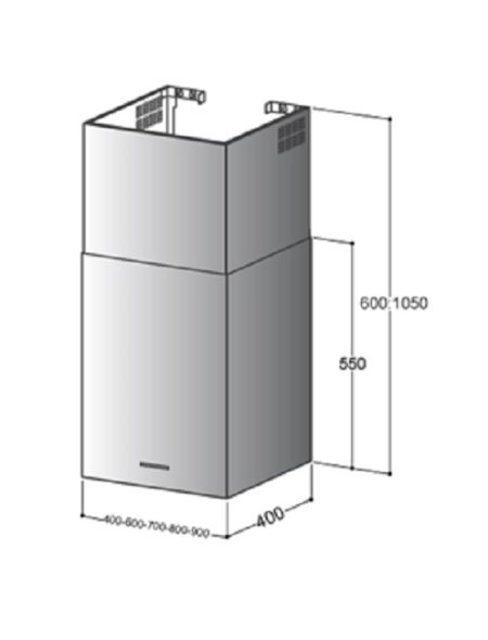 1 - Витяжка Zirtal CUBO MINI WH