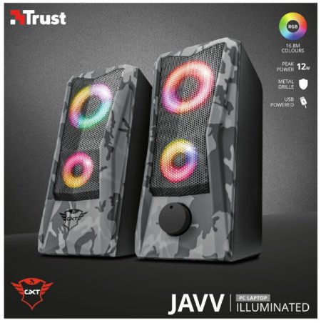 6 - Акустична система Trust GXT 606 Javv RGB Snow Camo