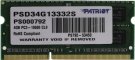 0 - Оперативна пам'ять SO-DIMM 4GB/1333 DDR3 Patriot Signature Line (PSD34G13332S)