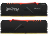 Оперативна пам'ять DDR4 2x16GB/3200 Kingston Fury Beast RGB (KF432C16BBAK2/32)